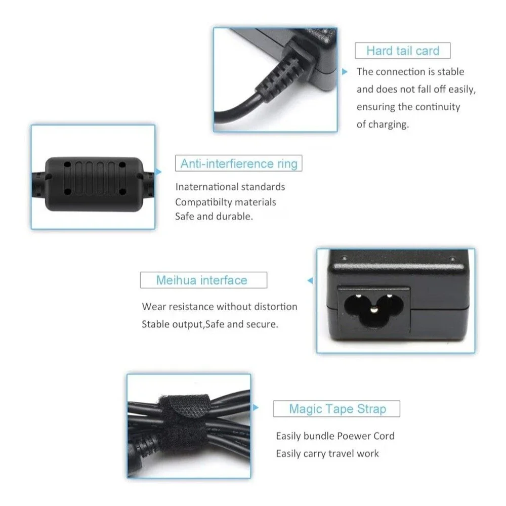 Replacement 65W 19.5V Laptop Charger AC Adapter for HP Pavilion 14, 15 Series